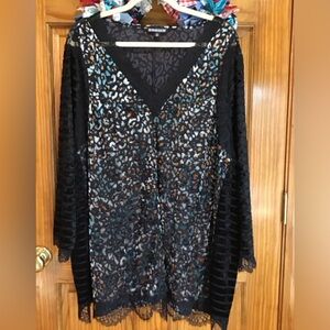 Woman’s size 3 X, the pyramid collection, V-neck top R